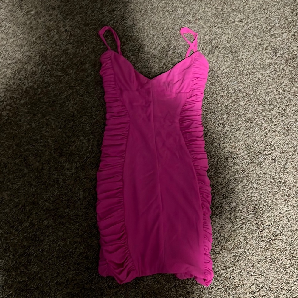 womens white fox dress, size xs